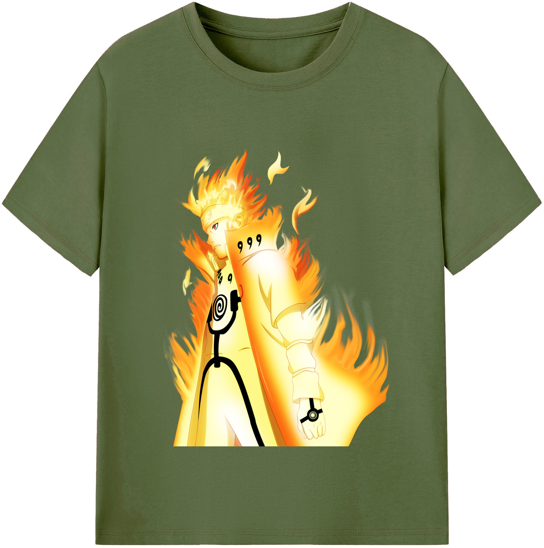 （画像用） NARUTO -ナルト- うずまき ナルト Uzumaki Naruto 綿100％半袖Tシャツ（フロントプリント）